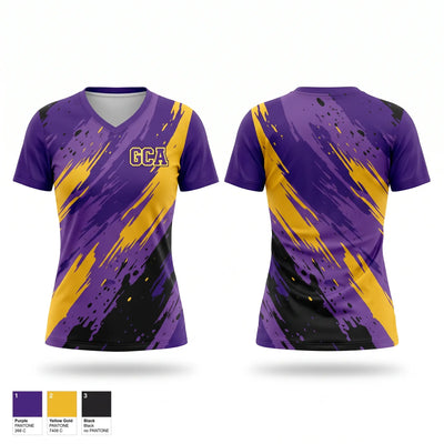 GCA Women's Short Sleeve V-neck Shirt - 1