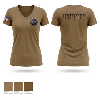Womens Short Sleeve Vneck Shirt, Robstown OCU Gang Unit, Police, Teamtime, Team time, sublimation, custom sports apparel, team uniforms, spirit wear, spiritwear, sports uniforms, custom shirts, team store, custom team store, fundraiser sports, apparel fundraiser
