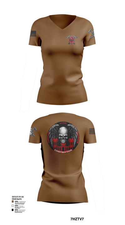 HEAVY HITTERS 28410446 Women's Short Sleeve V-neck Shirt - 101