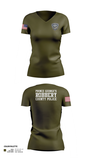 Womens Short Sleeve Vneck Shirt, Prince George's County Police Robbery Unit, Police, Teamtime, Team time, sublimation, custom sports apparel, team uniforms, spirit wear, spiritwear, sports uniforms, custom shirts, team store, custom team store, fundraiser sports, apparel fundraiser