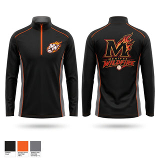 Quarter Zip Jacket, Menifee Wildfire, Baseball, Teamtime, Team time, sublimation, custom sports apparel, team uniforms, spirit wear, spiritwear, sports uniforms, custom shirts, team store, custom team store, fundraiser sports, apparel fundraiser