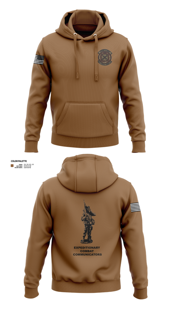Hoodie, 282nd Combat Communications Squadron, , Teamtime, Team time, sublimation, custom sports apparel, team uniforms, spirit wear, spiritwear, sports uniforms, custom shirts, team store, custom team store, fundraiser sports, apparel fundraiser