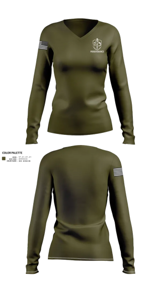 Womens Long Sleeve Vneck Shirt, Retired, Army, Teamtime, Team time, sublimation, custom sports apparel, team uniforms, spirit wear, spiritwear, sports uniforms, custom shirts, team store, custom team store, fundraiser sports, apparel fundraiser