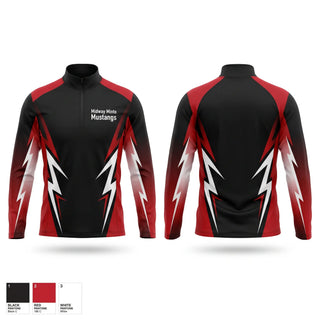 Quarter Zip Jacket, Midway Minto Mustangs, Baseball, Teamtime, Team time, sublimation, custom sports apparel, team uniforms, spirit wear, spiritwear, sports uniforms, custom shirts, team store, custom team store, fundraiser sports, apparel fundraiser