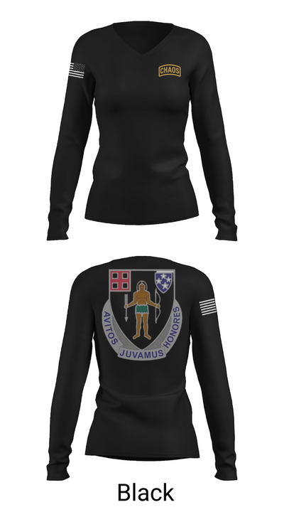 Chaos Company, 1-182 Infantry 69873429 Women's Long Sleeve V-neck Shirt - 37