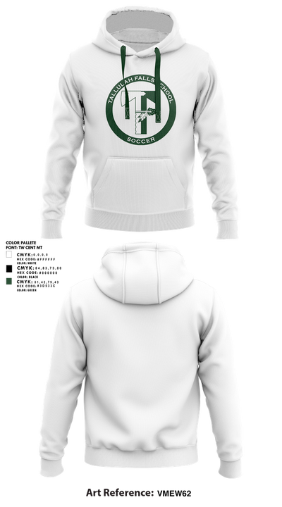 Tallulah Falls School Soccer 32825248 Hoodie - 1