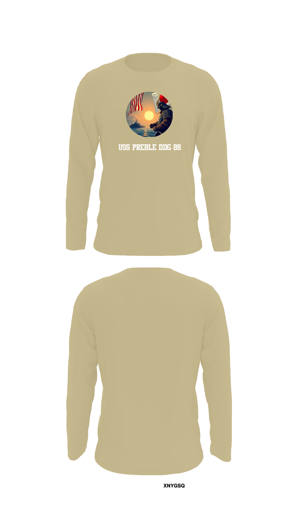 Long Sleeve Performance Shirt, Uss Preble DDG 88, , Teamtime, Team time, sublimation, custom sports apparel, team uniforms, spirit wear, spiritwear, sports uniforms, custom shirts, team store, custom team store, fundraiser sports, apparel fundraiser