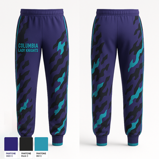 Sweatpants, Columbia Lady Knights, Cheer, Teamtime, Team time, sublimation, custom sports apparel, team uniforms, spirit wear, spiritwear, sports uniforms, custom shirts, team store, custom team store, fundraiser sports, apparel fundraiser