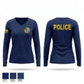 Perth Amboy Police 15523894 Women's Long Sleeve V-neck Shirt - 1