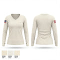 5-1 cav 59746078 Women's Long Sleeve V-neck Shirt - 1