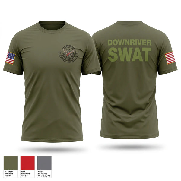 Old School Cotton Feel Shirt, DOWNRIVER SWAT, Police, Teamtime, Team time, sublimation, custom sports apparel, team uniforms, spirit wear, spiritwear, sports uniforms, custom shirts, team store, custom team store, fundraiser sports, apparel fundraiser