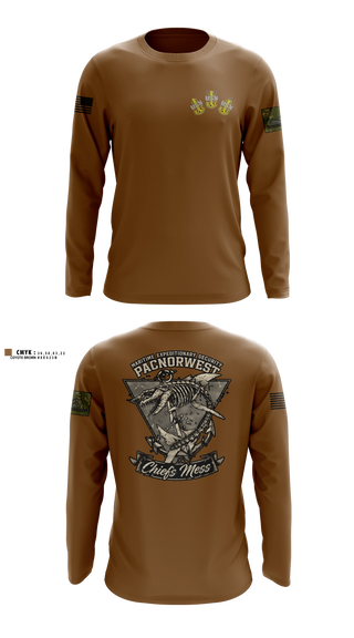 Long Sleeve Performance Shirt, MES PACNORWEST HVU  Chiefs Mess, Navy, Teamtime, Team time, sublimation, custom sports apparel, team uniforms, spirit wear, spiritwear, sports uniforms, custom shirts, team store, custom team store, fundraiser sports, apparel fundraiser