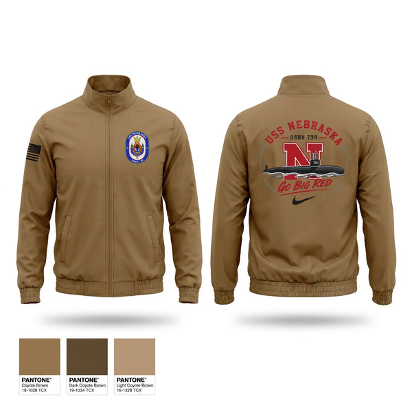 Windbreaker, USS Nebraska, Navy, Teamtime, Team time, sublimation, custom sports apparel, team uniforms, spirit wear, spiritwear, sports uniforms, custom shirts, team store, custom team store, fundraiser sports, apparel fundraiser