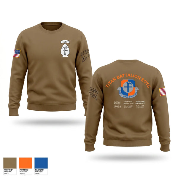 Crew Neck Sweatshirt, Titan Battalion ROTC, Army, Teamtime, Team time, sublimation, custom sports apparel, team uniforms, spirit wear, spiritwear, sports uniforms, custom shirts, team store, custom team store, fundraiser sports, apparel fundraiser