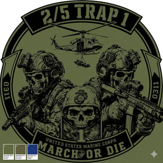 Short Sleeve Performance Polo, 2/5 TRAP 1, Marines, Teamtime, Team time, sublimation, custom sports apparel, team uniforms, spirit wear, spiritwear, sports uniforms, custom shirts, team store, custom team store, fundraiser sports, apparel fundraiser