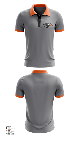 Short Sleeve Performance Polo, Bloomer Blackhawk'sTrack & Field, Track & Field, Teamtime, Team time, sublimation, custom sports apparel, team uniforms, spirit wear, spiritwear, sports uniforms, custom shirts, team store, custom team store, fundraiser sports, apparel fundraiser