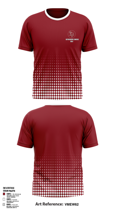 Gothenburg Swedes Golf 80910153 Short Sleeve Performance Shirt - 1