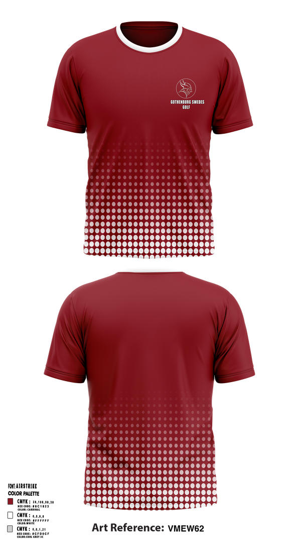 Short Sleeve Performance Shirt, Gothenburg Swedes Golf, Golf, Teamtime, Team time, sublimation, custom sports apparel, team uniforms, spirit wear, spiritwear, sports uniforms, custom shirts, team store, custom team store, fundraiser sports, apparel fundraiser