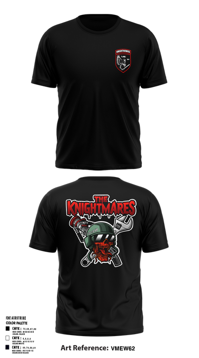 2-10 AHB Knighthawks Short Sleeve Performance Shirt - 14