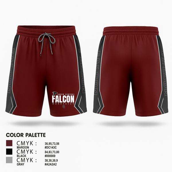 Athletic Shorts With Pockets, Soutch Central High School Falcons, Wrestling, Teamtime, Team time, sublimation, custom sports apparel, team uniforms, spirit wear, spiritwear, sports uniforms, custom shirts, team store, custom team store, fundraiser sports, apparel fundraiser