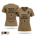 DET 5, B Co RRC 13754493 Women's Short Sleeve V-neck Shirt - 1