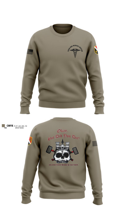 205th HHC MEDICAL SECTION 83176220 Crew Neck Sweatshirt - 2