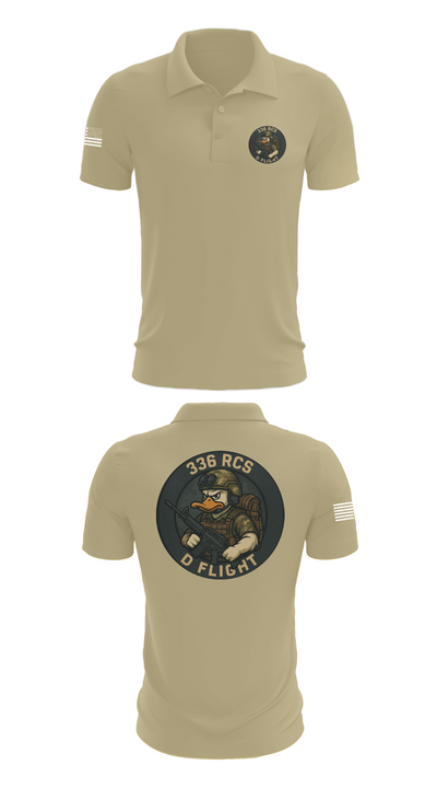 336 RCS D Flight 26202235 Short Sleeve Performance Polo - 87