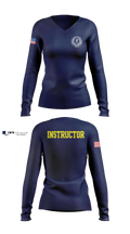 BRTC/LETA Women's Long Sleeve V-neck Shirt - 11