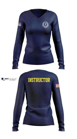 Womens Long Sleeve Vneck Shirt, BRTC/LETA, Police, Teamtime, Team time, sublimation, custom sports apparel, team uniforms, spirit wear, spiritwear, sports uniforms, custom shirts, team store, custom team store, fundraiser sports, apparel fundraiser