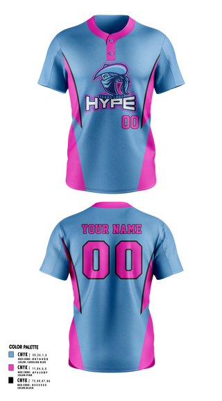 Two Button Softball Jersey, Texas Hype, Softball, Teamtime, Team time, sublimation, custom sports apparel, team uniforms, spirit wear, spiritwear, sports uniforms, custom shirts, team store, custom team store, fundraiser sports, apparel fundraiser
