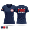 Essex Fire Department Women's Short Sleeve V-neck Shirt - 1