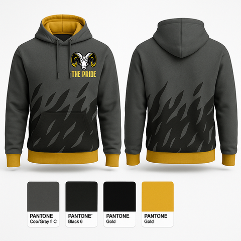 Hoodie, The Pride, Track & Field, Teamtime, Team time, sublimation, custom sports apparel, team uniforms, spirit wear, spiritwear, sports uniforms, custom shirts, team store, custom team store, fundraiser sports, apparel fundraiser