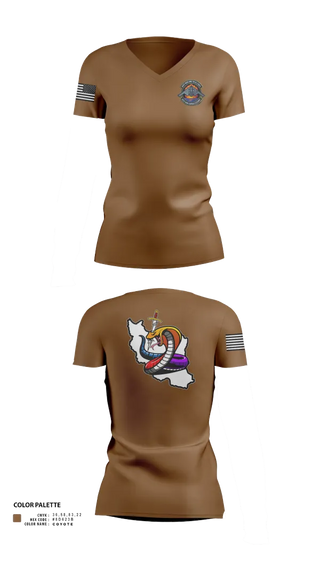 Womens Short Sleeve Vneck Shirt, Iran DCIT, Army, Teamtime, Team time, sublimation, custom sports apparel, team uniforms, spirit wear, spiritwear, sports uniforms, custom shirts, team store, custom team store, fundraiser sports, apparel fundraiser