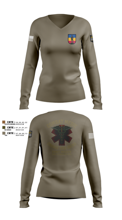 426 RTI 42306217 Women's Long Sleeve V-neck Shirt - 102