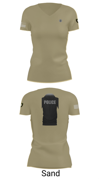 Womens Short Sleeve Vneck Shirt, Nashville Police Department, , Teamtime, Team time, sublimation, custom sports apparel, team uniforms, spirit wear, spiritwear, sports uniforms, custom shirts, team store, custom team store, fundraiser sports, apparel fundraiser