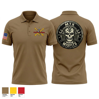 Short Sleeve Performance Polo, Bravo Battery 6-52 ADA BN, Army, Teamtime, Team time, sublimation, custom sports apparel, team uniforms, spirit wear, spiritwear, sports uniforms, custom shirts, team store, custom team store, fundraiser sports, apparel fundraiser