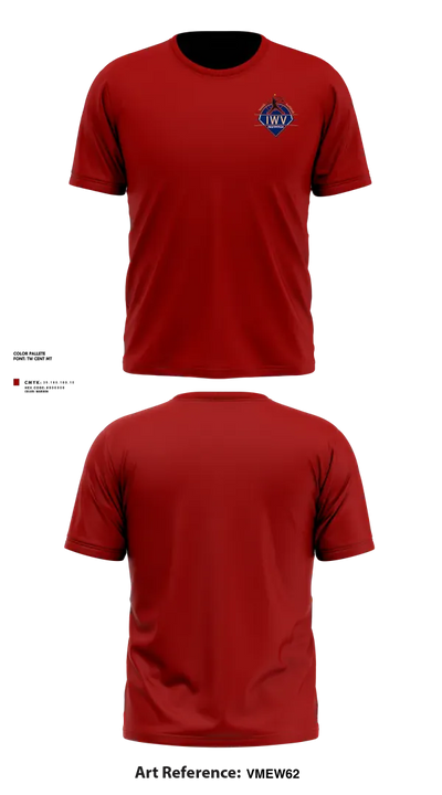 IWV Youth Softball 66650768 Short Sleeve Performance Shirt - 14
