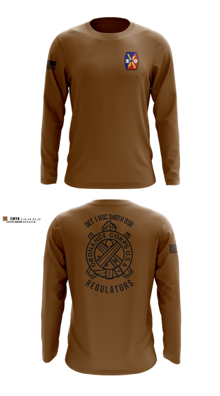Long Sleeve Performance Shirt, DET 1 HSC 340TH BSB, Army, Teamtime, Team time, sublimation, custom sports apparel, team uniforms, spirit wear, spiritwear, sports uniforms, custom shirts, team store, custom team store, fundraiser sports, apparel fundraiser