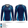 Aces Women's Long Sleeve V-neck Shirt - 1