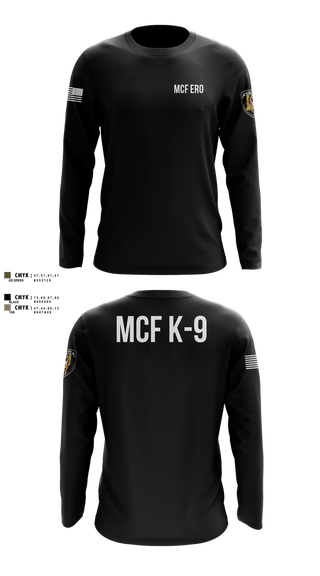 Long Sleeve Performance Shirt, MCF K-9, Police, Teamtime, Team time, sublimation, custom sports apparel, team uniforms, spirit wear, spiritwear, sports uniforms, custom shirts, team store, custom team store, fundraiser sports, apparel fundraiser