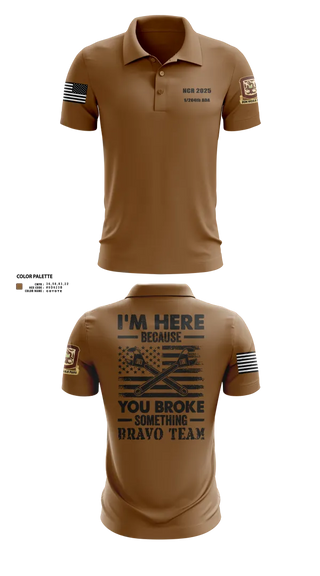 Short Sleeve Performance Polo, 1/204th ADA, , Teamtime, Team time, sublimation, custom sports apparel, team uniforms, spirit wear, spiritwear, sports uniforms, custom shirts, team store, custom team store, fundraiser sports, apparel fundraiser