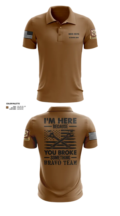1/204th ADA 3113365 Short Sleeve Performance Polo - 26