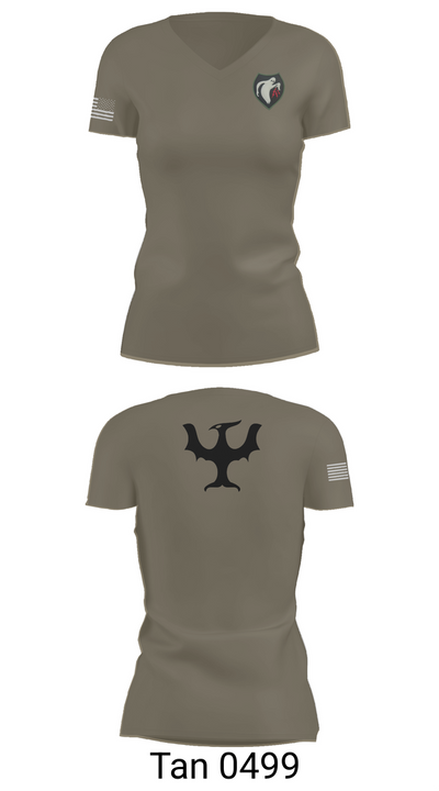 340th Psyop Co. 52894625 Women's Short Sleeve V-neck Shirt - 68