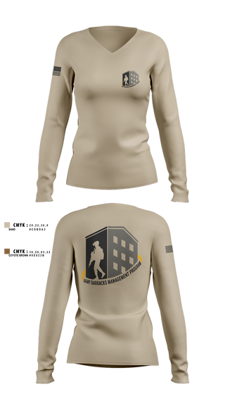 Womens Long Sleeve Vneck Shirt, 1-2 ABMP, , Teamtime, Team time, sublimation, custom sports apparel, team uniforms, spirit wear, spiritwear, sports uniforms, custom shirts, team store, custom team store, fundraiser sports, apparel fundraiser