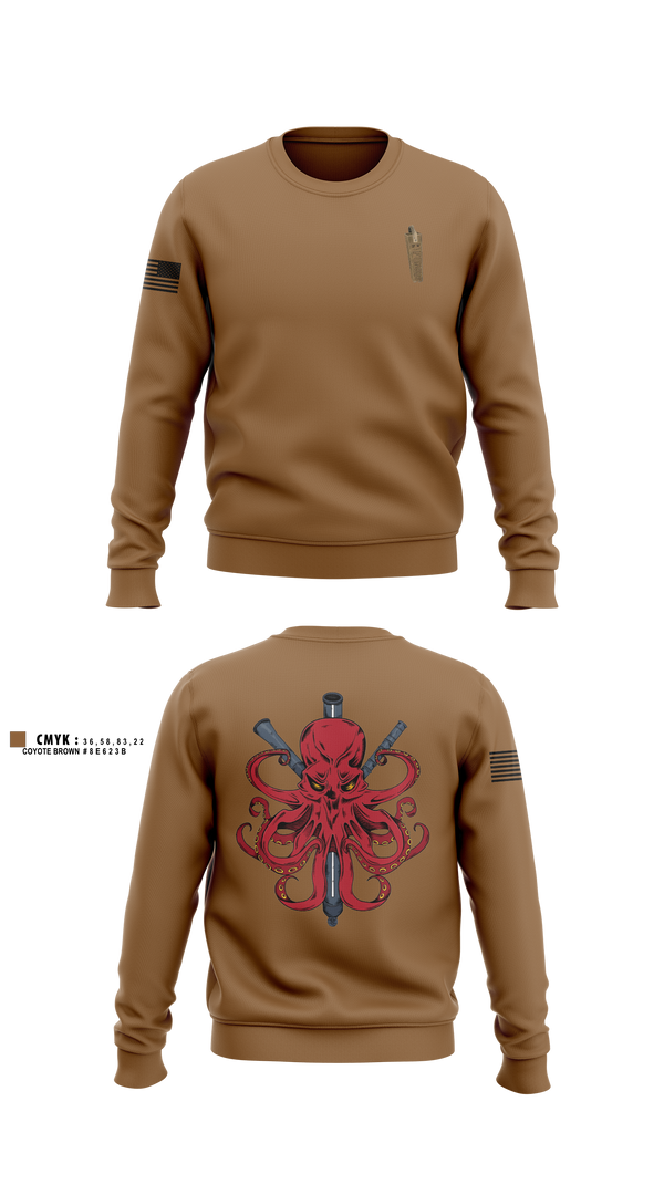 Crew Neck Sweatshirt, Kraken, Army, Teamtime, Team time, sublimation, custom sports apparel, team uniforms, spirit wear, spiritwear, sports uniforms, custom shirts, team store, custom team store, fundraiser sports, apparel fundraiser