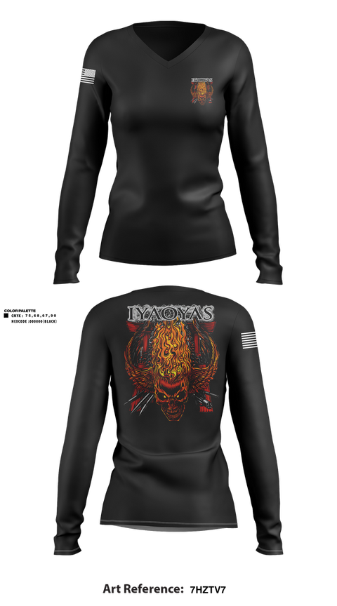 Womens Long Sleeve Vneck Shirt, Aviation Ordnance, Navy, Teamtime, Team time, sublimation, custom sports apparel, team uniforms, spirit wear, spiritwear, sports uniforms, custom shirts, team store, custom team store, fundraiser sports, apparel fundraiser