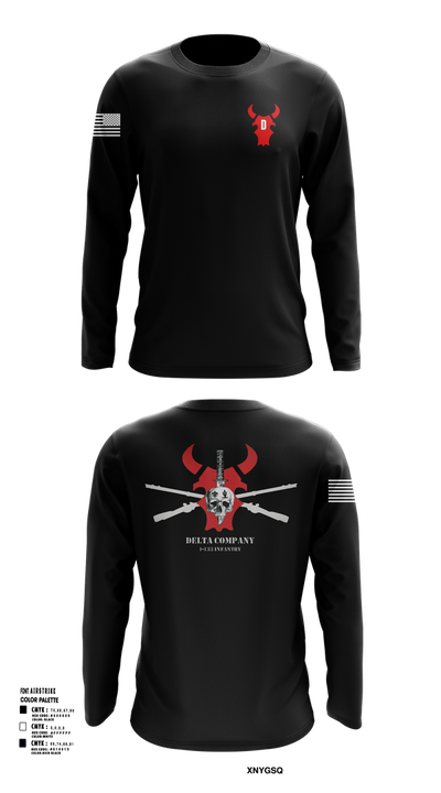 D Co 1-133 IN 71672506 Long Sleeve Performance Shirt 13