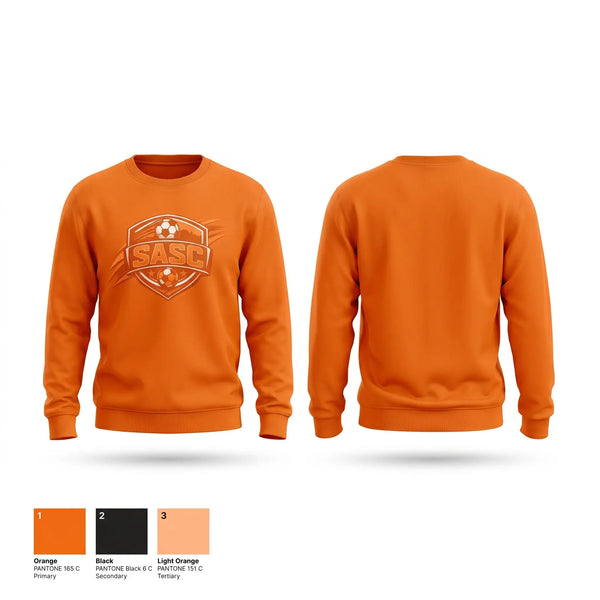Crew Neck Sweatshirt, SASC, Women's Soccer, Teamtime, Team time, sublimation, custom sports apparel, team uniforms, spirit wear, spiritwear, sports uniforms, custom shirts, team store, custom team store, fundraiser sports, apparel fundraiser