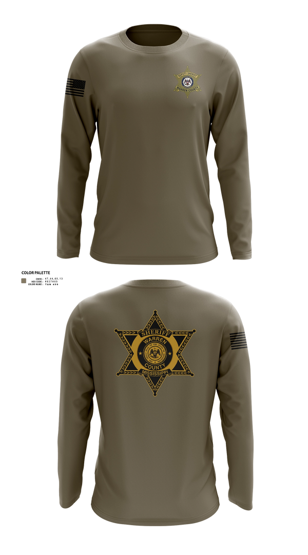 Long Sleeve Performance Shirt, Warren County Sheriff Office, Police, Teamtime, Team time, sublimation, custom sports apparel, team uniforms, spirit wear, spiritwear, sports uniforms, custom shirts, team store, custom team store, fundraiser sports, apparel fundraiser
