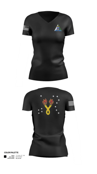 Womens Short Sleeve Vneck Shirt, 196th IN BDE (JPMRC), , Teamtime, Team time, sublimation, custom sports apparel, team uniforms, spirit wear, spiritwear, sports uniforms, custom shirts, team store, custom team store, fundraiser sports, apparel fundraiser